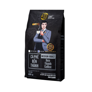 Pure roasted and ground Ben Thanh coffee mixed with 365 Cafe filter